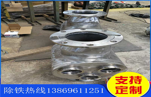 永磁管道除鐵器，永磁管道除鐵器Dn100價(jià)格 _遠力廣東管道式粉料永磁除鐵器12000高斯_可定制工作原理_安裝示意圖